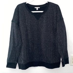 XL sparkly black sweatshirt from American Eagle!